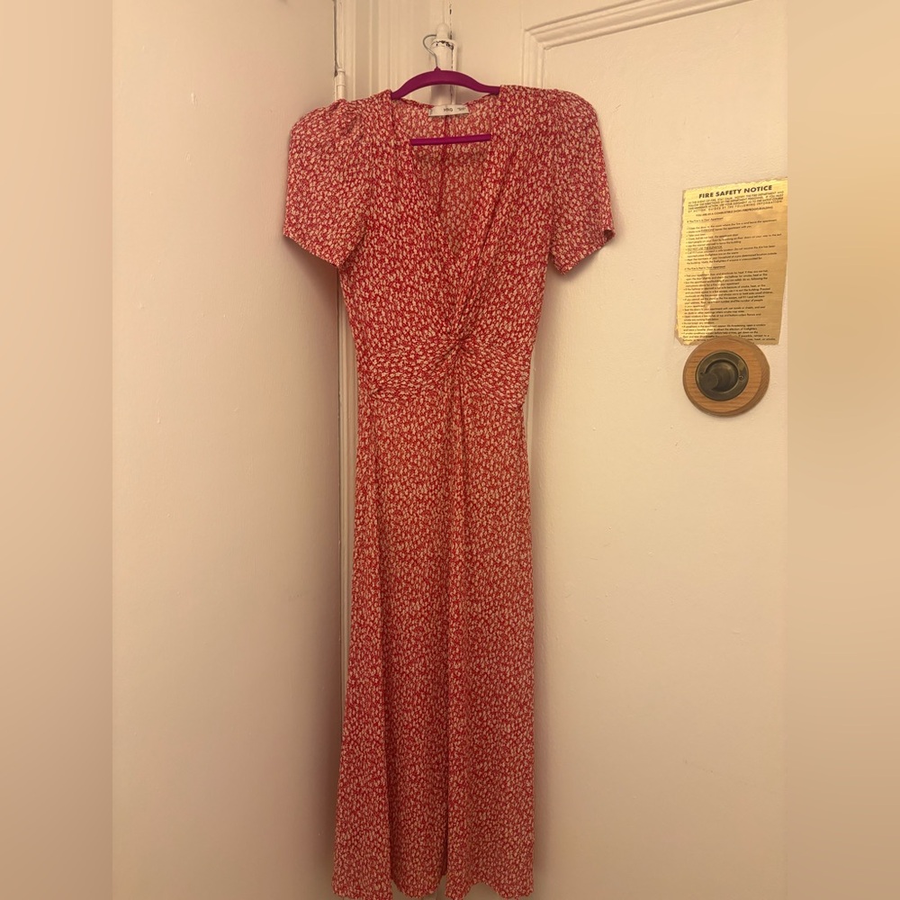 Mango floral maxi dress
